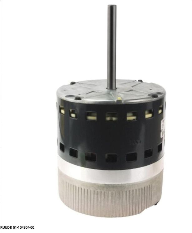 RUUD 51-104304-00 ECM BLOWER MOTOR, 1/2 HP, 120/230 V, 50/60 HZ, 1 PH-PHASE, 48 FRAME