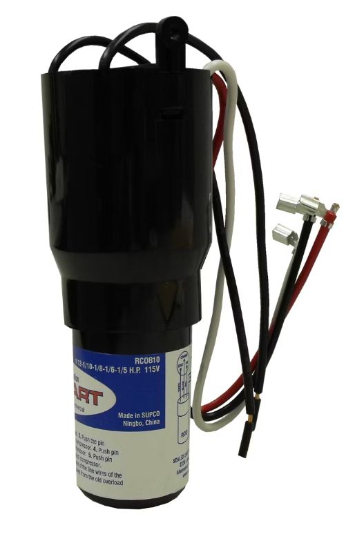 SUPCO - RCO810 - 110 TO 125VAC SOLID-STATE HARDSTART RELAY  1/12 - 1/5 HP